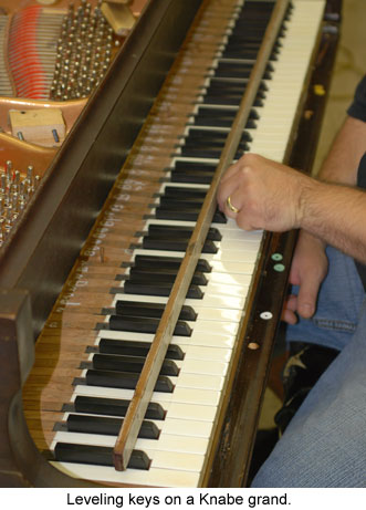 Leveling Piano Keys
